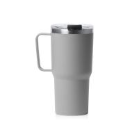 Термокружка Кенчер с двойными стенками из нержавеющей стали 304 и полипропилена, серый