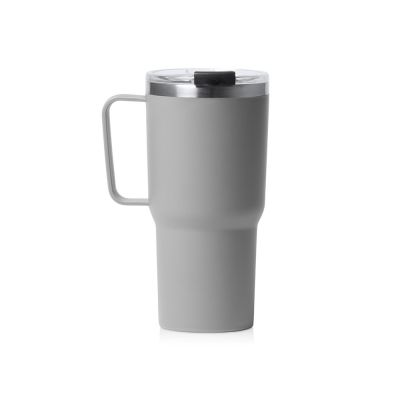 Термокружка Кенчер с двойными стенками из нержавеющей стали 304 и полипропилена, серый-0