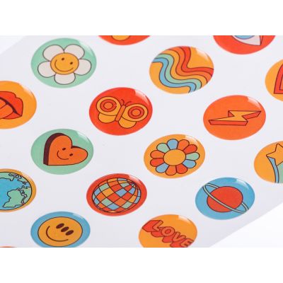 Сет объемных стикеров из эпоксидной смолы, А5-1