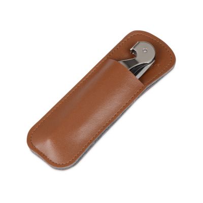 Футляр для штопора из искусственной кожи Corkscrew Case, коричневый-0
