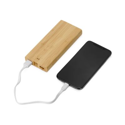 Внешний беспроводной аккумулятор из бамбука Bamboo Air, 10000 mAh-1