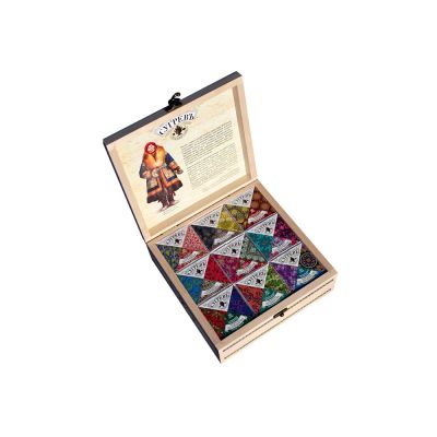 Подарочный набор c чаем Сокровища Севера в деревянной шкатулке без лого-1