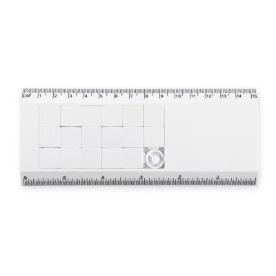 Линейка с игрой Пятнашки, белый-1