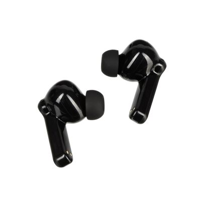 Беспроводные наушники с шумоподавлением c подсветкой лого Lites, черные-3