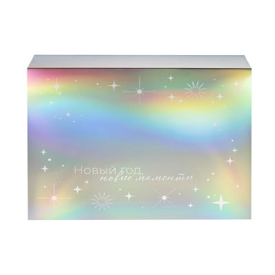 Подарочная коробка с голографическим шубером Aurora, XL, вн. размер 300х235х105 мм.-2