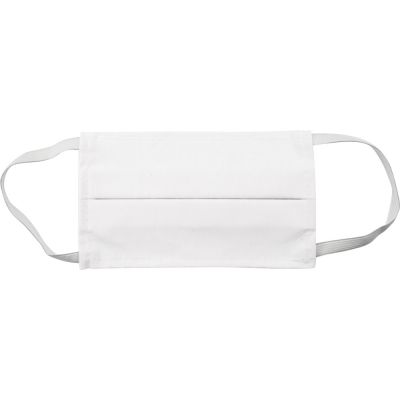 Маска для лица многоразовая из хлопка, белый-2