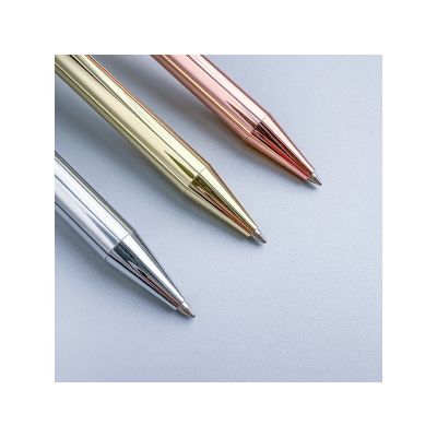 Ручка металлическая шариковая Bergamo, сталь-4