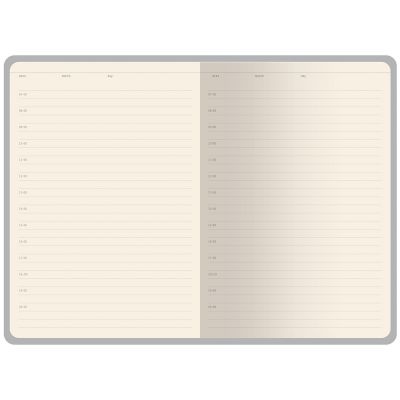 Ежедневник недатированный с магнитным клапаном А5 Venezia, черный-4