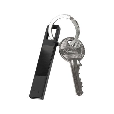 USB 2.0- флешка на 32 Гб c подсветкой логотипа Hook LED, темно-серый, красная подсветка-3