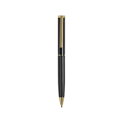 Шариковая металлическая ручка с золотистым слоем Monarch Gold, черная-2