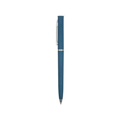 Ручка пластиковая шариковая Navi soft-touch, цвет морской волны-2