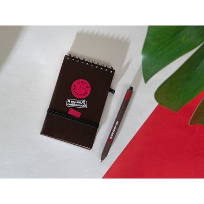 Блокнот B7 Kaffi, темный кофе-5