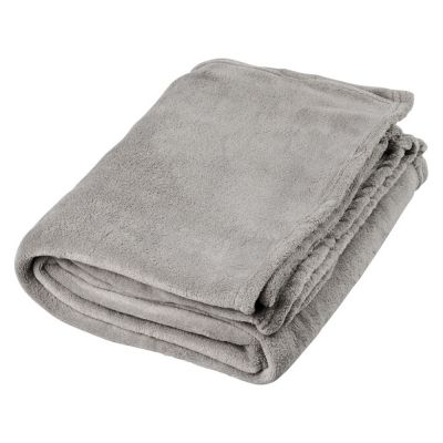 Супермягкий плед Bay из корал-флиса, серый-0