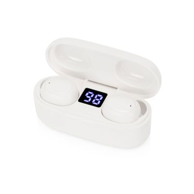 Беспроводные наушники TWS в кейсе Volts. Evolt, белый, пластик-1