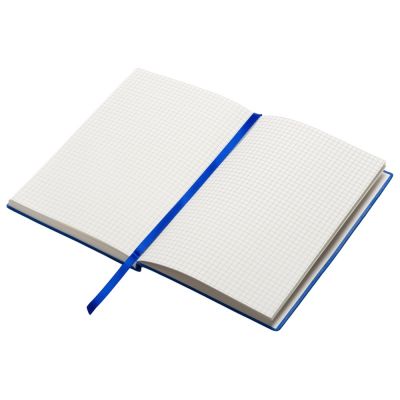 Набор блокнот в гибкой обложке А5 и металлическая шариковая ручка Nabokov, синий-6