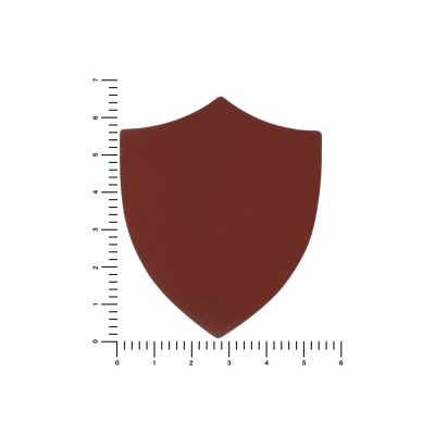 ПАТЧ ЩИТ nubuk (коричневый ) 6,6 х 5,5 см-1