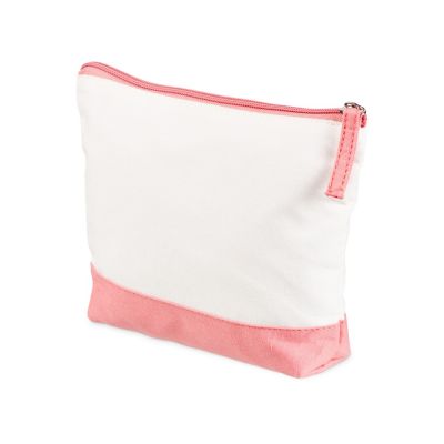 Косметичка хлопковая Cotton, белый/пыльно-розовый-0