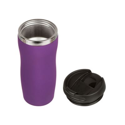 Термокружка Double wall mug C1, soft touch, 350 мл, фиолетовый-1