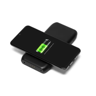 Портативное беспроводное зарядное устройство с док-станцией Uniq, 10000 mah, черный-5