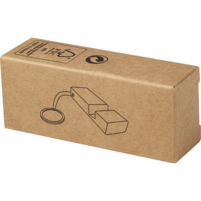 Bosona бамбуковый держатель для мобильного телефона с брелком, натуральный-4