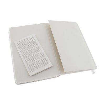 Записная книжка Moleskine Classic (нелинованный) в твердой обложке, Large (13х21см), белый-3