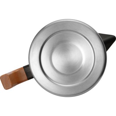 Кофепот с деревянной ручкой, 850 мл, серебристый-7