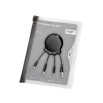 Портативное зарядное устройство Octopus Booster, 1000 mAh, черный-5