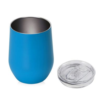 Вакуумная термокружка Sense, непротекаемая крышка, голубой-1