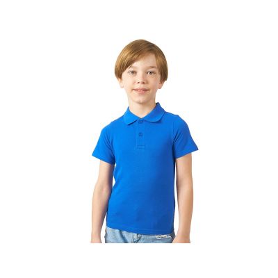 Рубашка поло First детская, классический синий-0