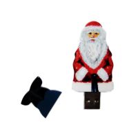 USB-флешка на 64 Гб Дед Мороз Santa под нанесение, белый