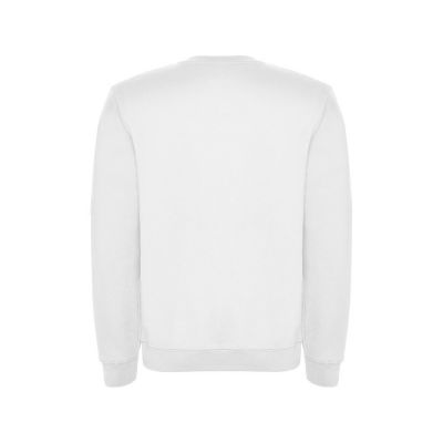 Свитшот с начесом Clasica унисекс, белый-1