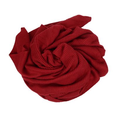 Плед акриловый Chain, бордовый-2