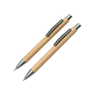 Набор ручка и механический карандаш Tender bamboo, натуральный-1
