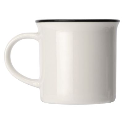 Кружка Countryside S с черным ободком, белая внутри, цветная снаружи, белый-1