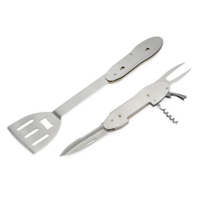 BBQ мультитул Blade 5в1 с деревянными ручками, в чехле-4