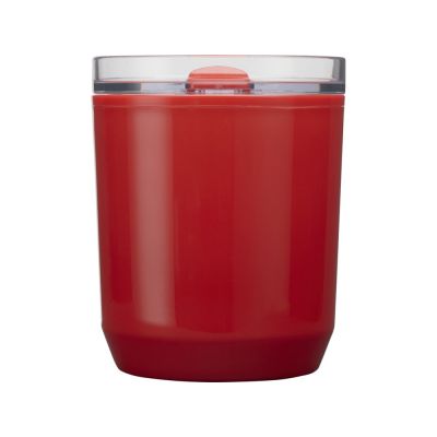 Hudson кружка из переработанного пластика с двойными стенками объемом 180 мл, красный-1