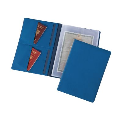 Органайзер Favor 2.0 для семейных документов на 4 комплекта документов, формат А4, синий-0