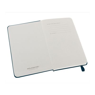 Записная книжка Moleskine Classic (в линейку) в твердой обложке, Pocket (9x14см), голубой сапфир-1