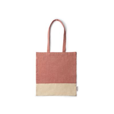 Сумка из переработанного хлопка PALMIRA, красный/натуральный-0