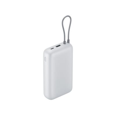 Внешний аккумулятор с встроенным кабелем Xiaomi Power Bank 20000mAh (Integrated Cable) GL Light Gray-1