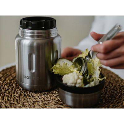 Термос для еды, вакуумный, бытовой, тм bobber. Объем 0.7 литра. Артикул Jerrycan-700 Matte-7