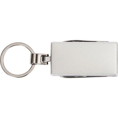 Мультитул-брелок 5-в-1 Badge, серебристый-5