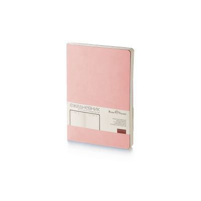 Ежедневник А5 недатированный Megapolis Velvet Flex, розовый powder-0