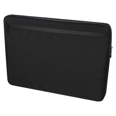 Чехол Rise для ноутбука с диагональю экрана 15,6 дюйма, изготовленный из переработанных материалов согласно стандарту GRS - сплошной черный-0