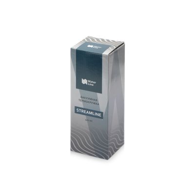 Вакуумная термокружка с кнопкой Streamline, Waterline, soft-touch, белый-6