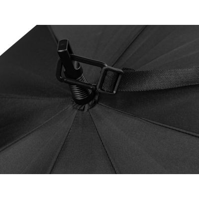 Зонт-трость 1199 Loop с плечевым ремнем, полуавтомат, черный-6