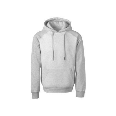 Толстовка с капюшоном Dublin мужская, серый меланж/белый меланж-6