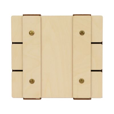 Деревянная подарочная коробка с крышкой Ларчик на бечевке-3