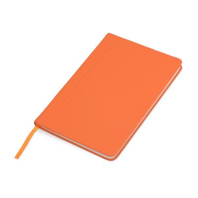 Блокнот А5 Magnet 14,3*21 с магнитным держателем для ручки, оранжевый-0