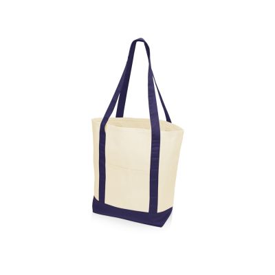 Сумка для шопинга Cotton, натуральный/темно-синий-1